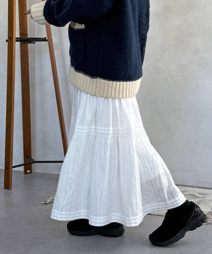 加絨內襯蕾絲裙