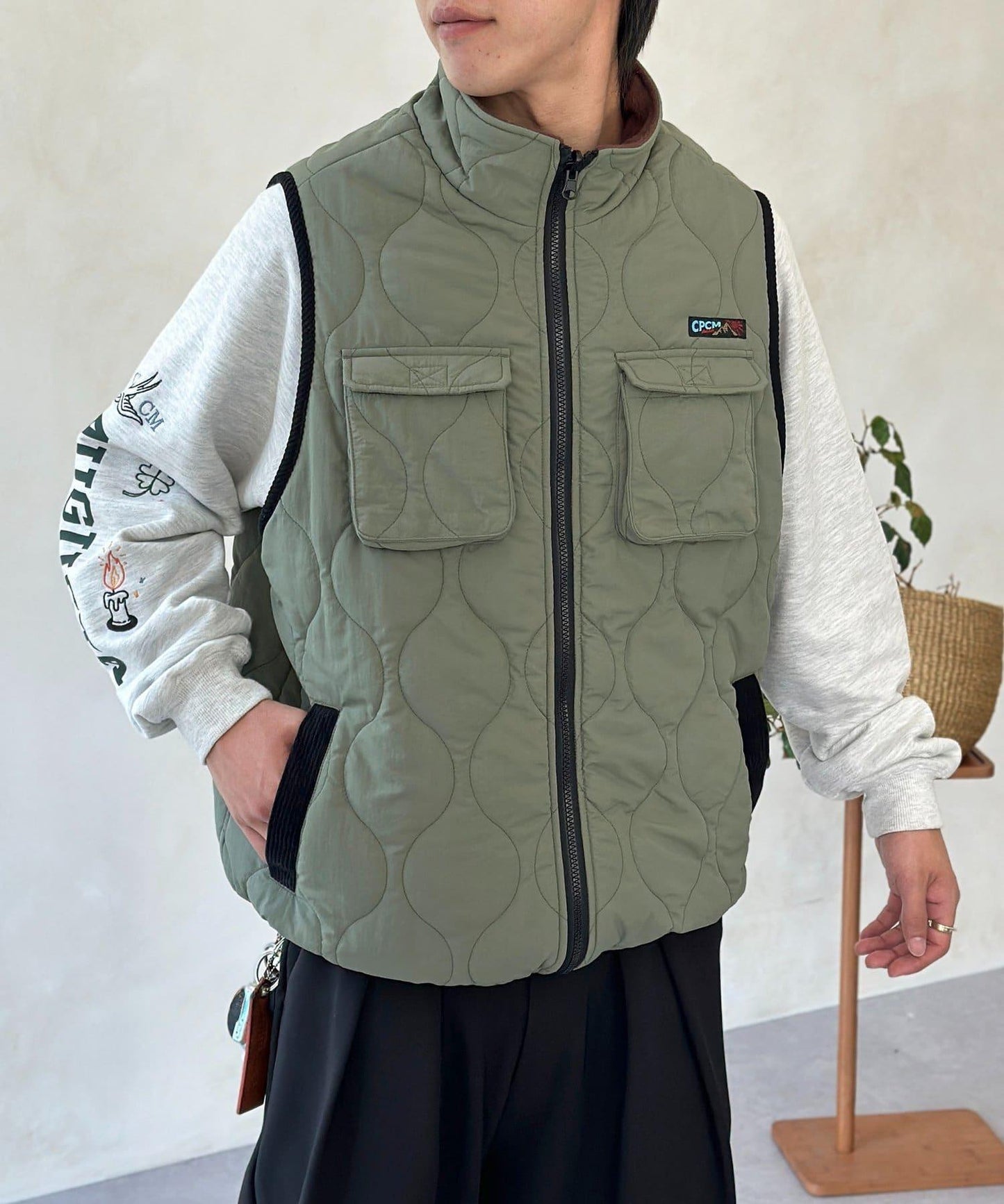 可雙面穿絎縫馬甲