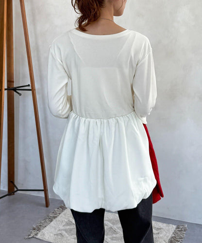 拼色疊穿風長袖T恤