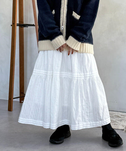 加絨內襯蕾絲裙