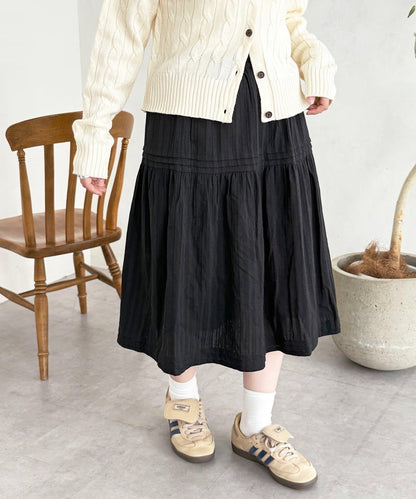 加絨內襯蕾絲裙