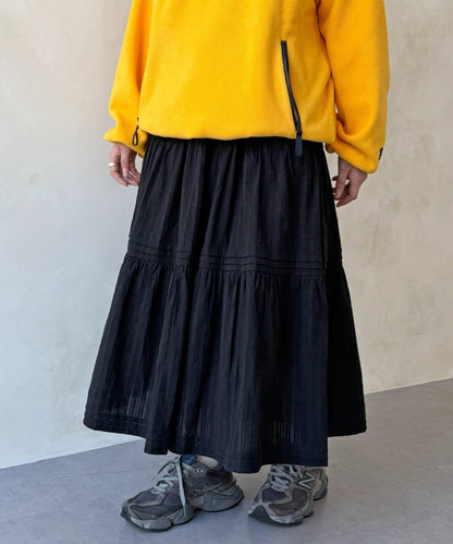 加絨內襯蕾絲裙