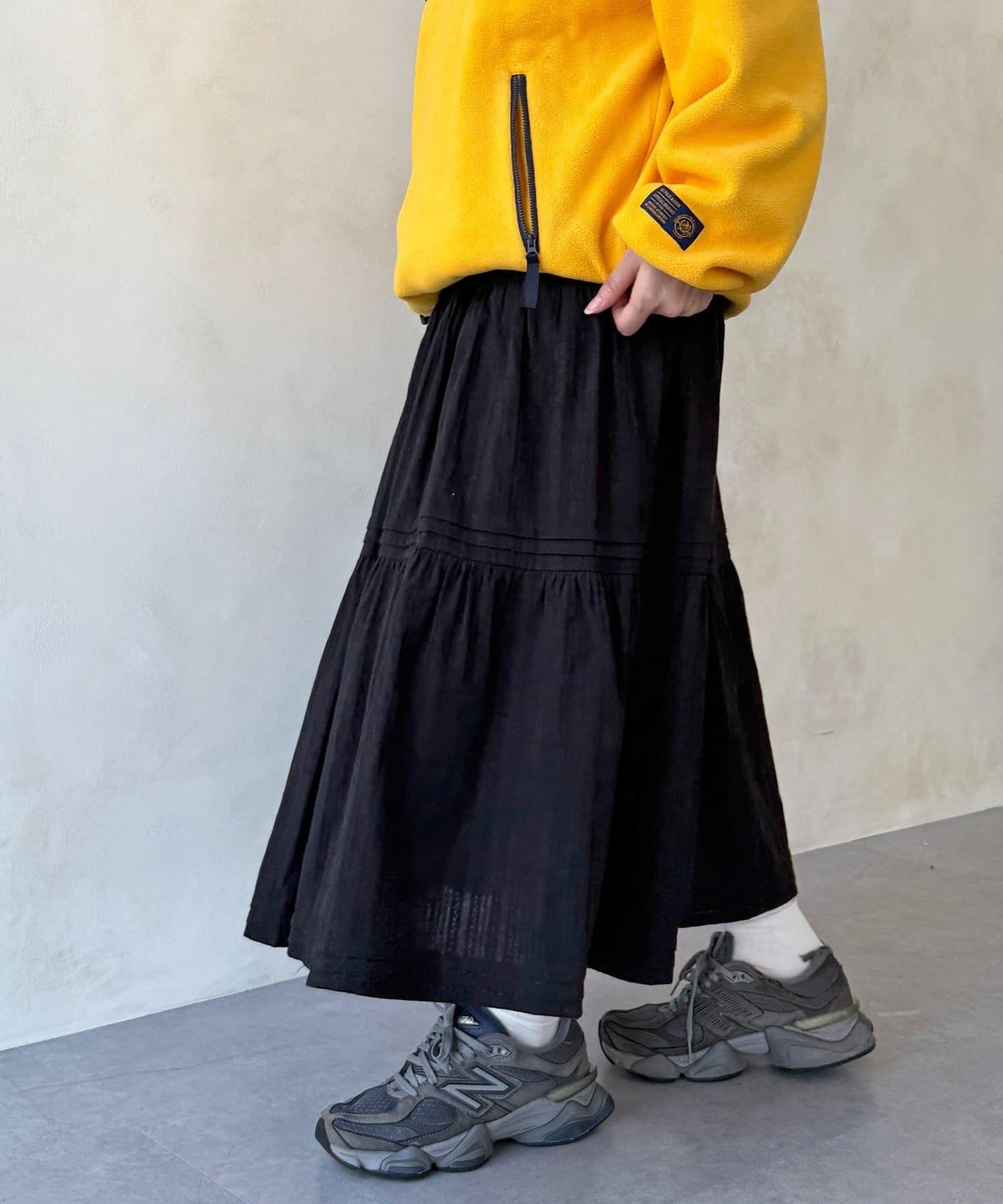 加絨內襯蕾絲裙