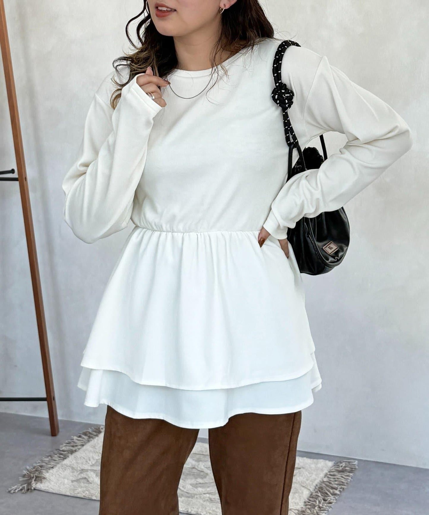 拼色疊穿風長袖T恤