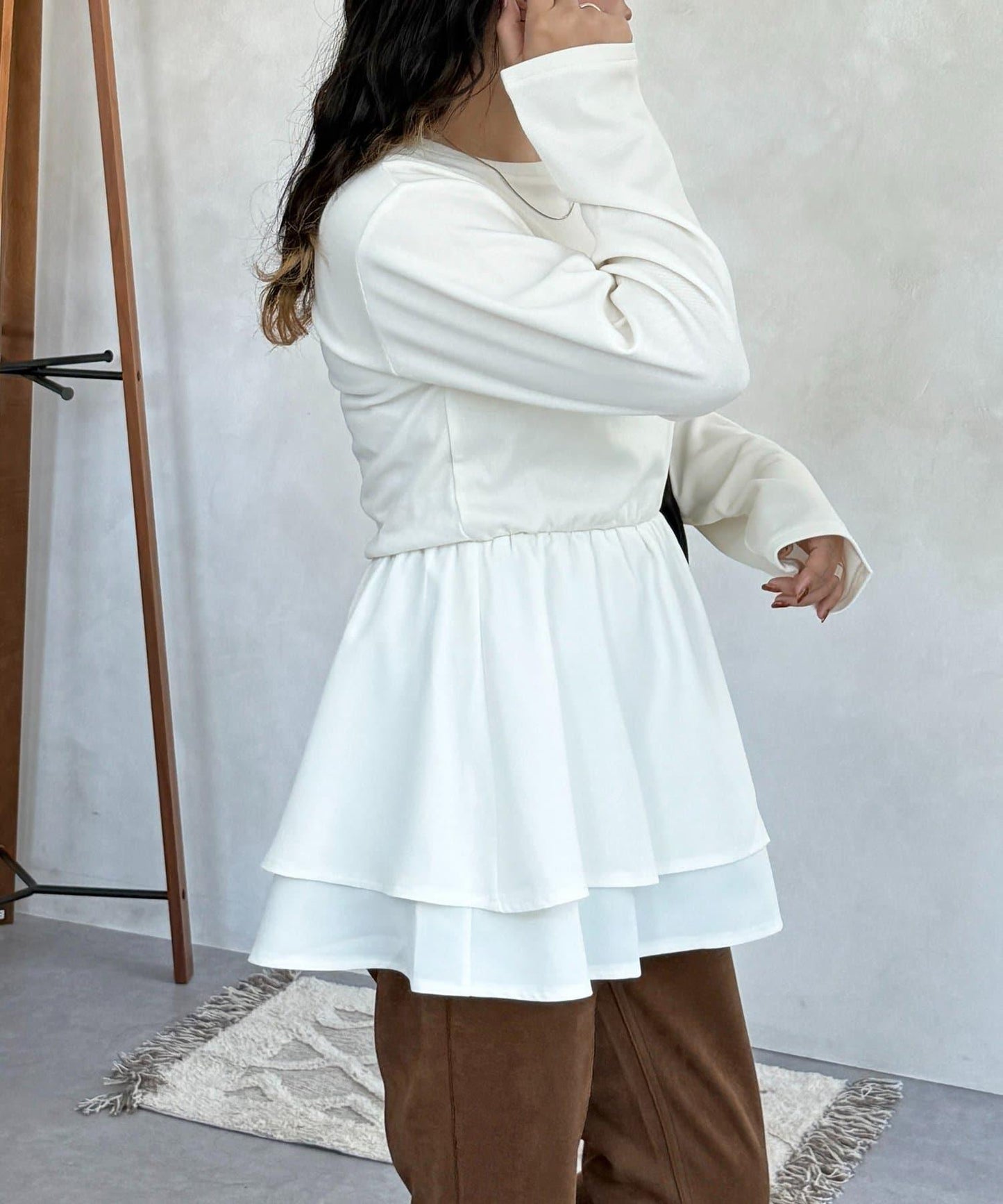 拼色疊穿風長袖T恤