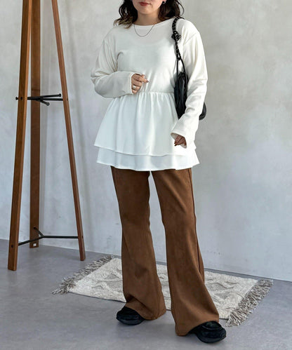 拼色疊穿風長袖T恤