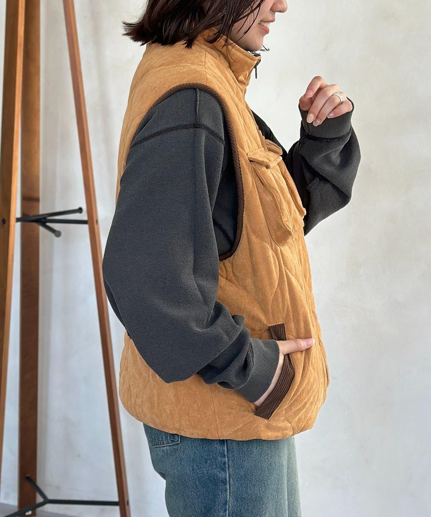 可雙面穿絎縫馬甲