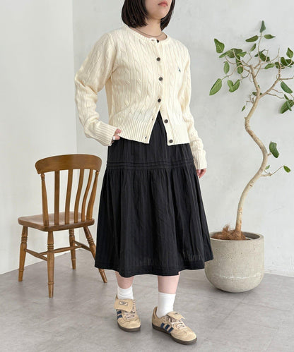 加絨內襯蕾絲裙