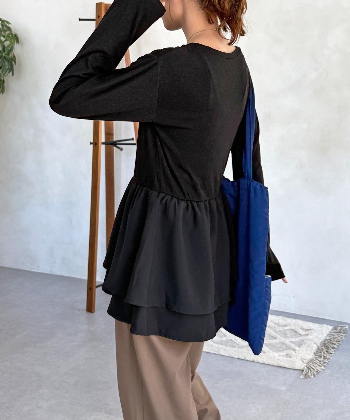 拼色疊穿風長袖T恤