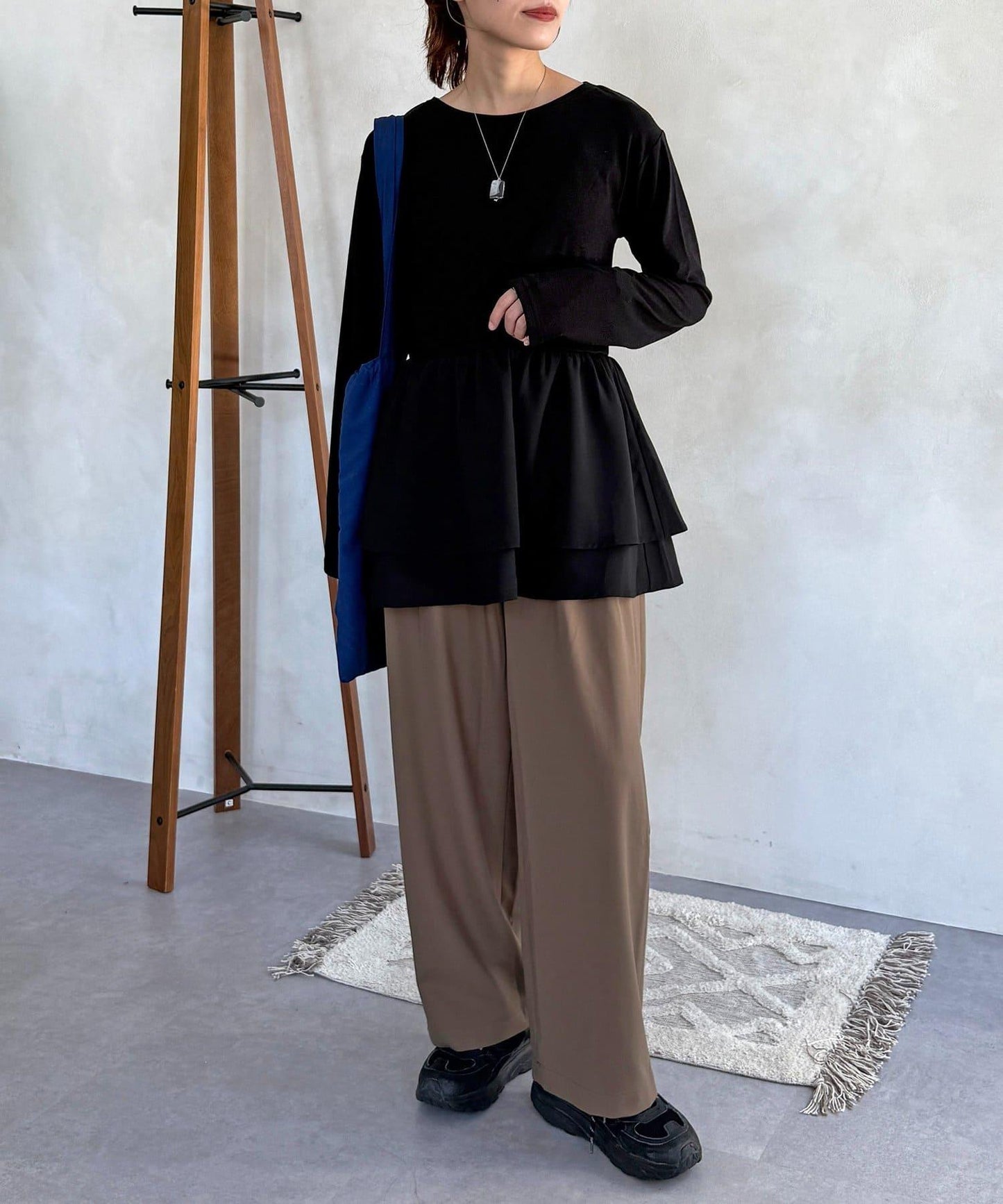 拼色疊穿風長袖T恤