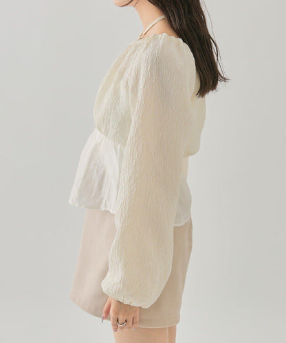 mystic 透視束身設計襯衫