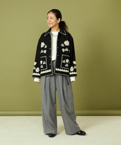 インド刺繍 ウール メキシカン ジャケット