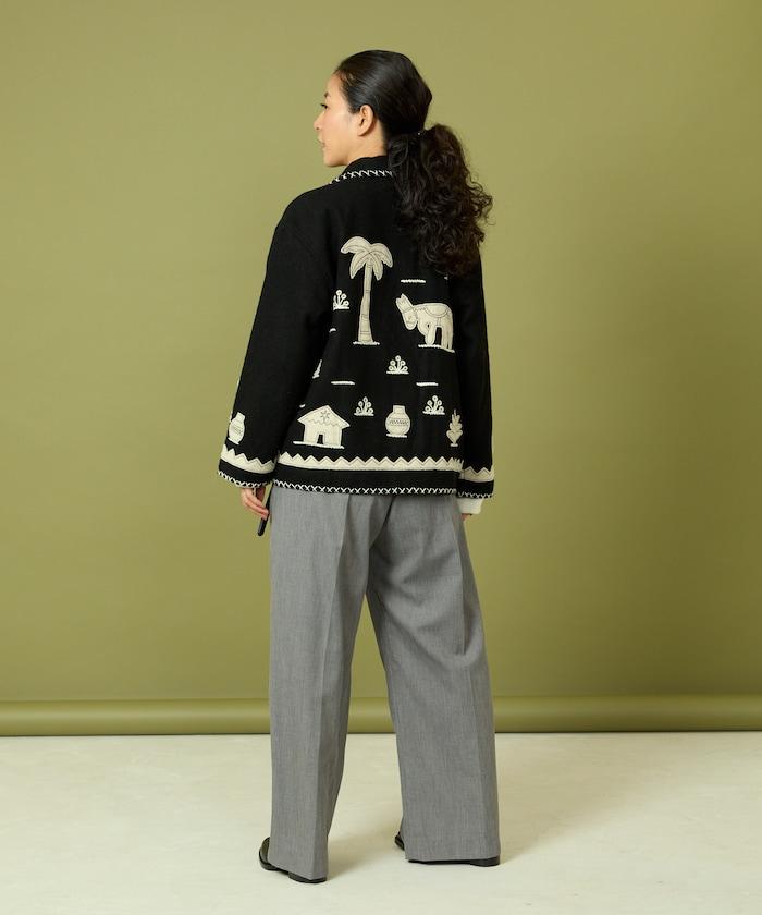 インド刺繍 ウール メキシカン ジャケット