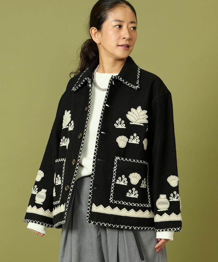 インド刺繍 ウール メキシカン ジャケット