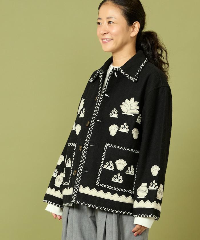 インド刺繍 ウール メキシカン ジャケット