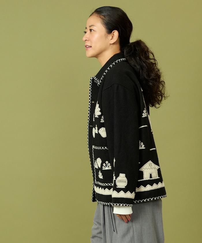 インド刺繍 ウール メキシカン ジャケット