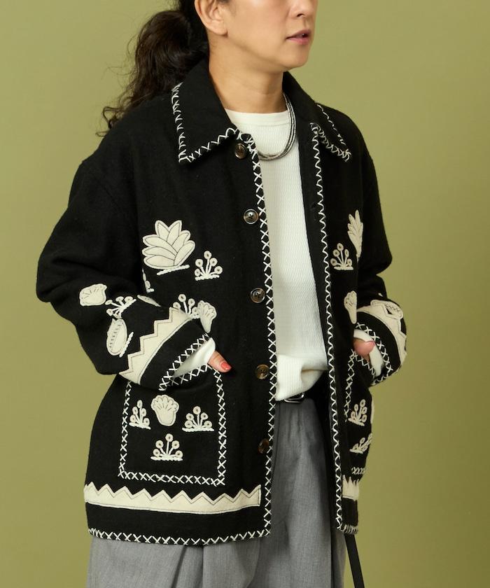 インド刺繍 ウール メキシカン ジャケット