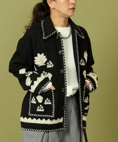 インド刺繍 ウール メキシカン ジャケット
