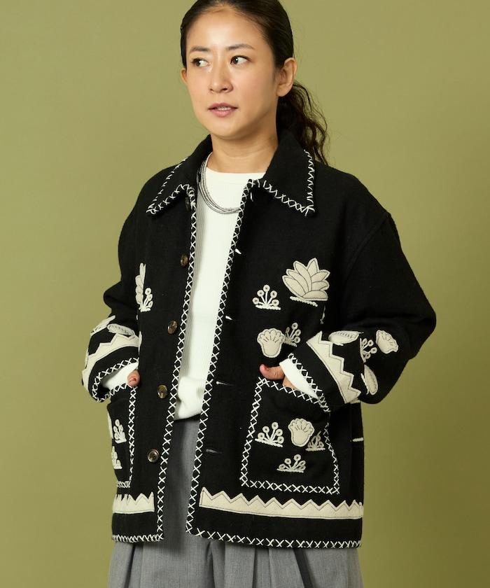 インド刺繍 ウール メキシカン ジャケット