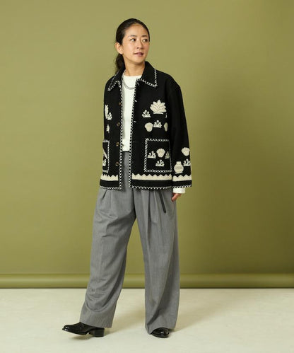 インド刺繍 ウール メキシカン ジャケット