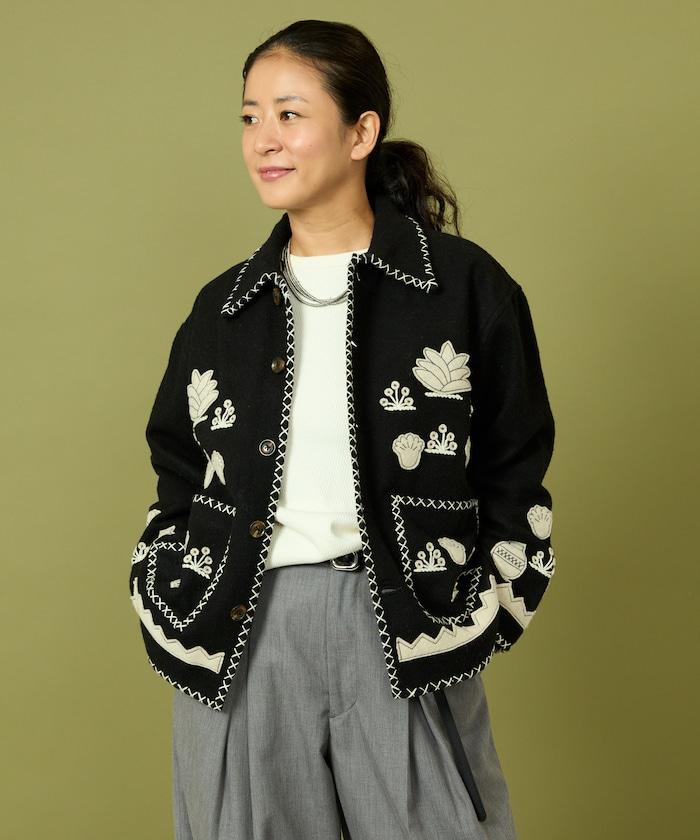 インド刺繍 ウール メキシカン ジャケット