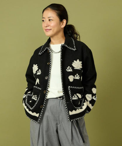 インド刺繍 ウール メキシカン ジャケット