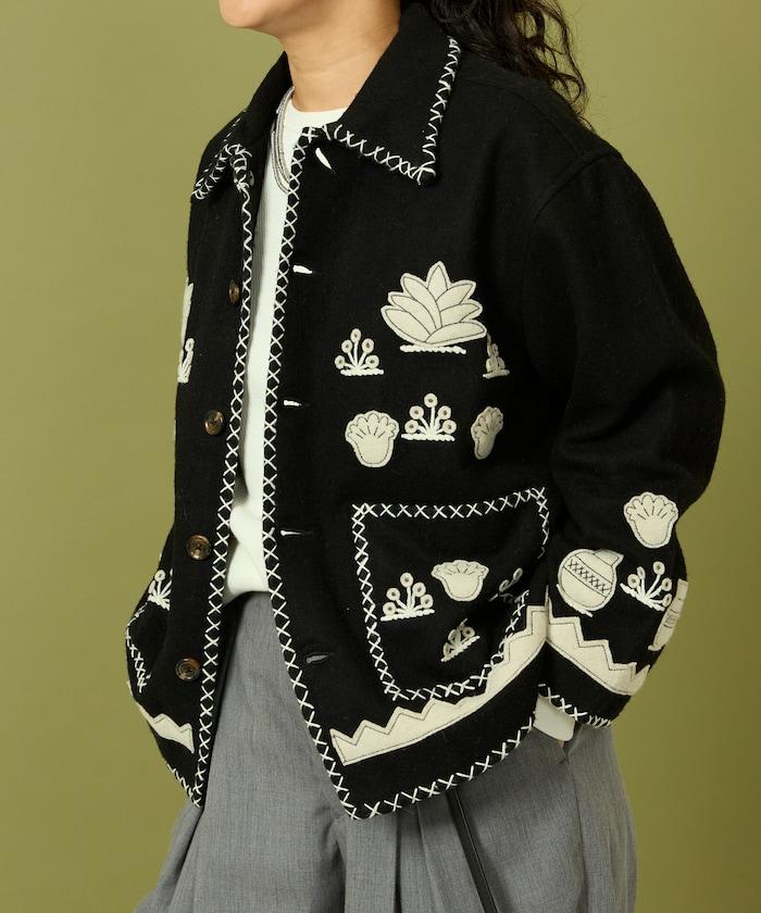 インド刺繍 ウール メキシカン ジャケット