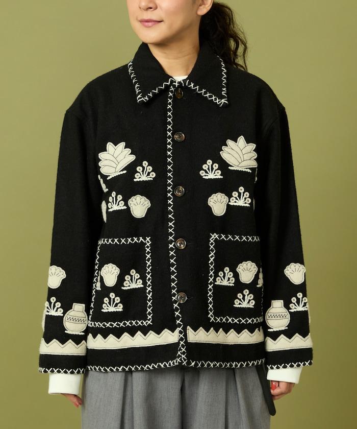 インド刺繍 ウール メキシカン ジャケット