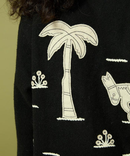 インド刺繍 ウール メキシカン ジャケット