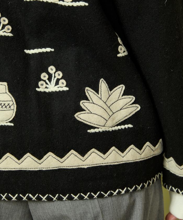 インド刺繍 ウール メキシカン ジャケット