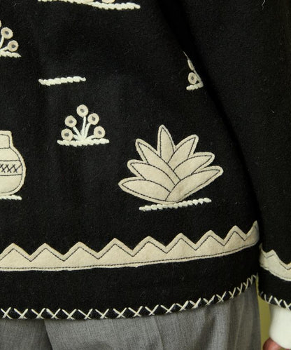 インド刺繍 ウール メキシカン ジャケット