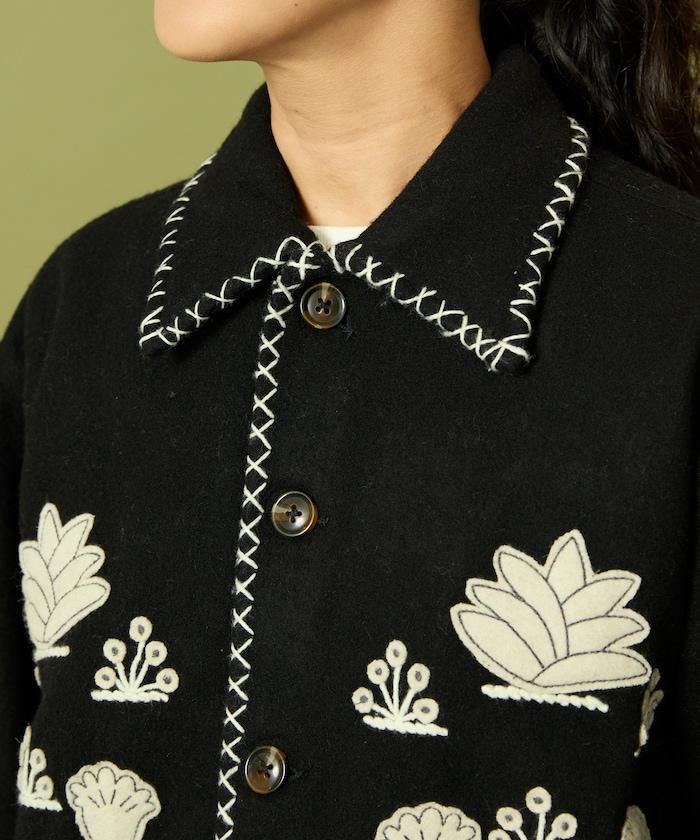 インド刺繍 ウール メキシカン ジャケット