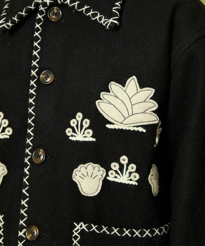 インド刺繍 ウール メキシカン ジャケット