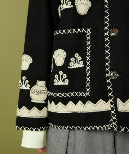 インド刺繍 ウール メキシカン ジャケット