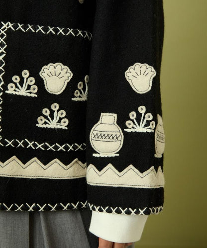 インド刺繍 ウール メキシカン ジャケット