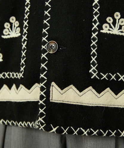 インド刺繍 ウール メキシカン ジャケット