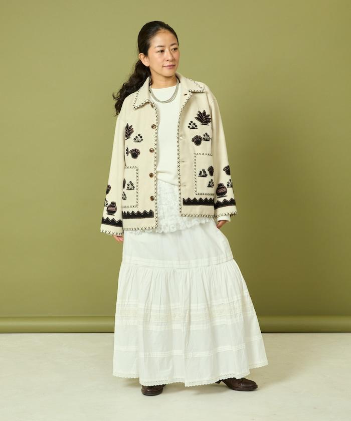 インド刺繍 ウール メキシカン ジャケット