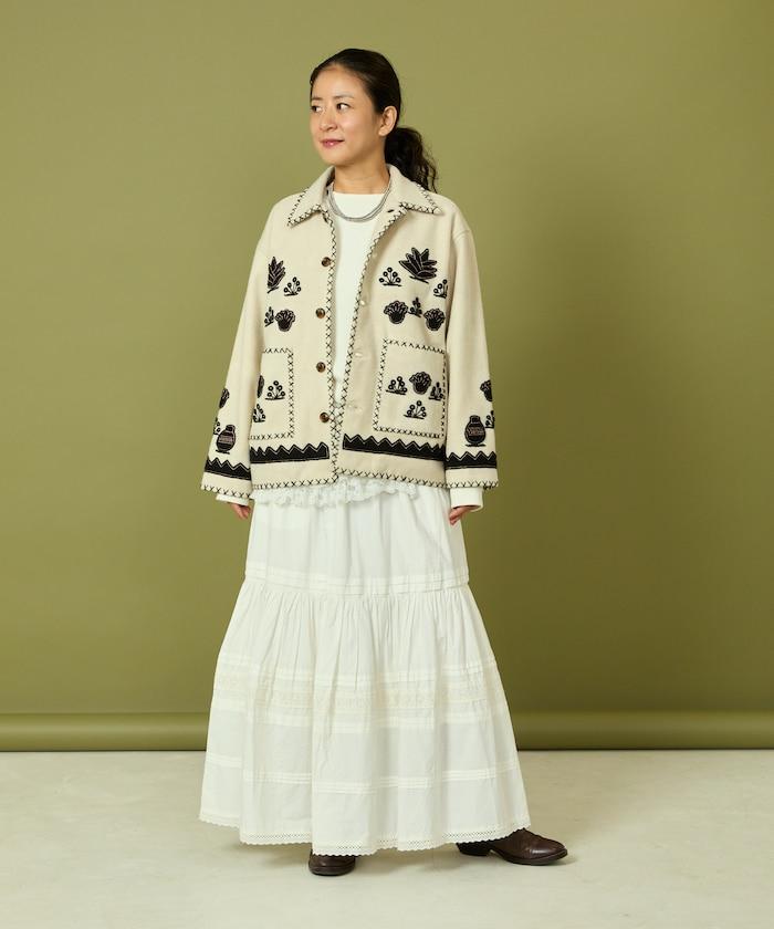 インド刺繍 ウール メキシカン ジャケット