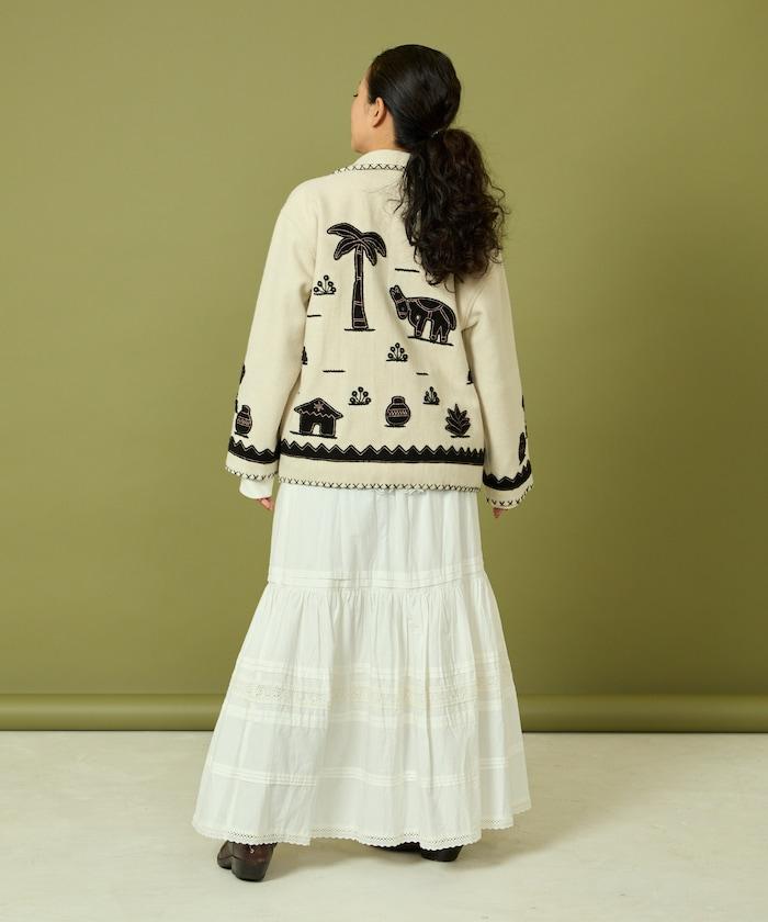 インド刺繍 ウール メキシカン ジャケット