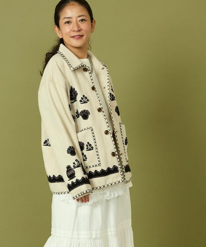 インド刺繍 ウール メキシカン ジャケット