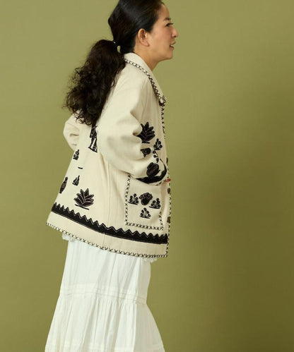 インド刺繍 ウール メキシカン ジャケット