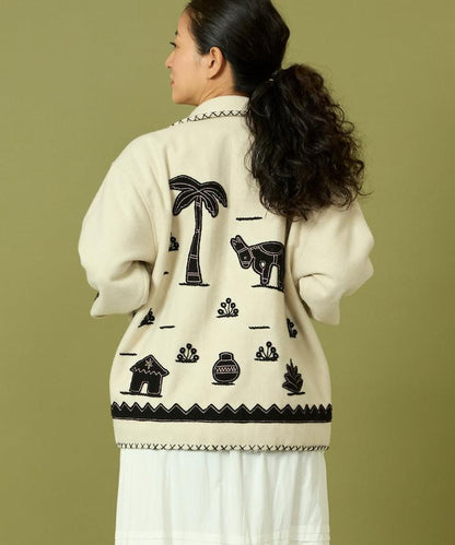 インド刺繍 ウール メキシカン ジャケット