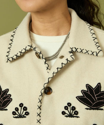 インド刺繍 ウール メキシカン ジャケット