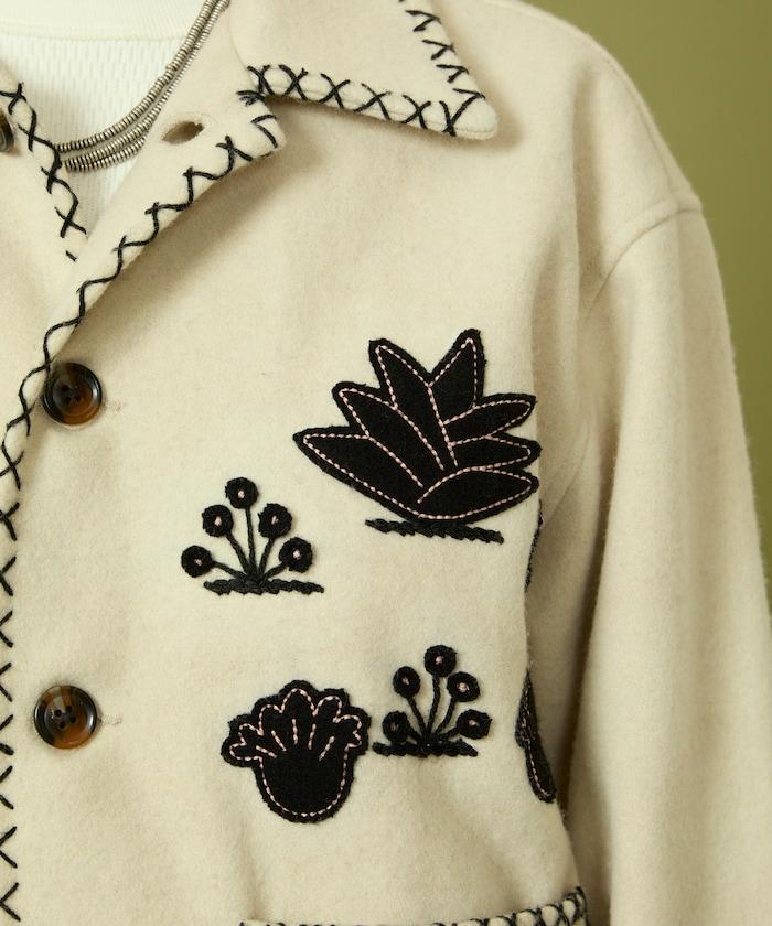 インド刺繍 ウール メキシカン ジャケット