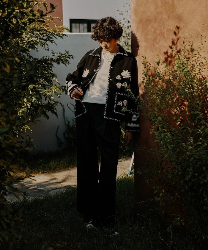 インド刺繍 ウール メキシカン ジャケット