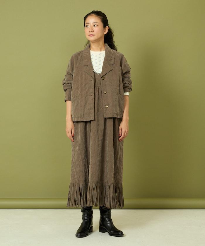 漸變工藝流蘇迷你連衣裙