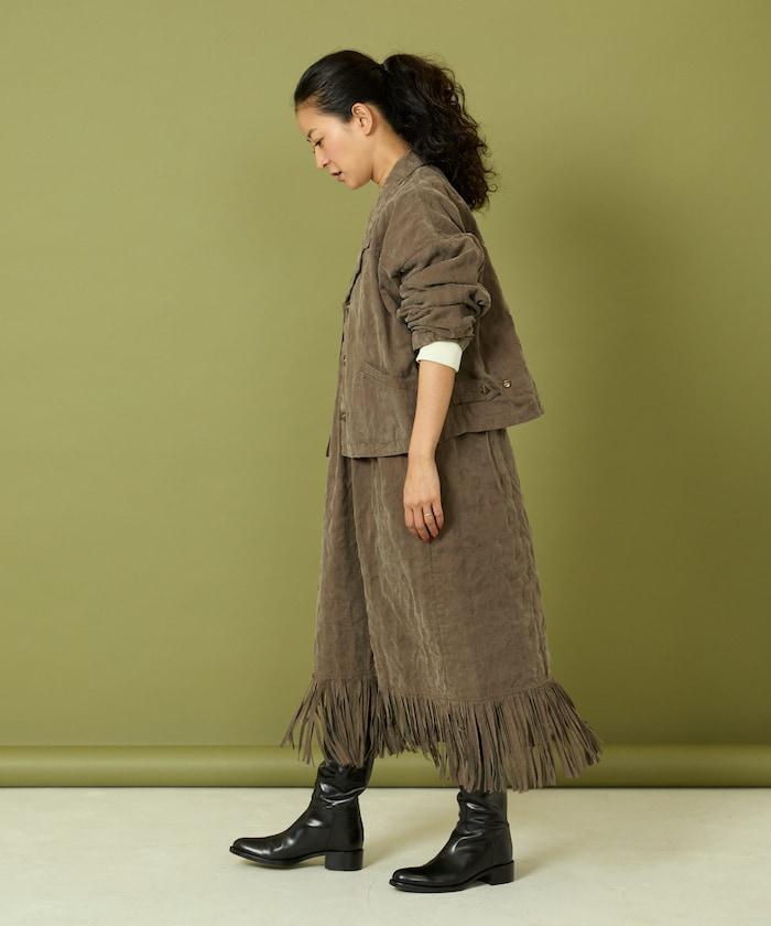 漸變工藝流蘇迷你連衣裙