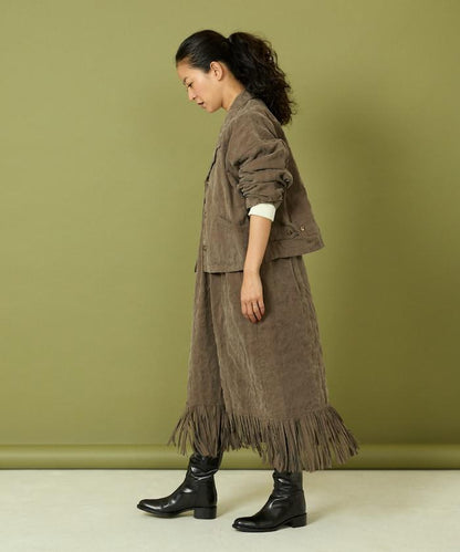 漸變工藝流蘇迷你連衣裙