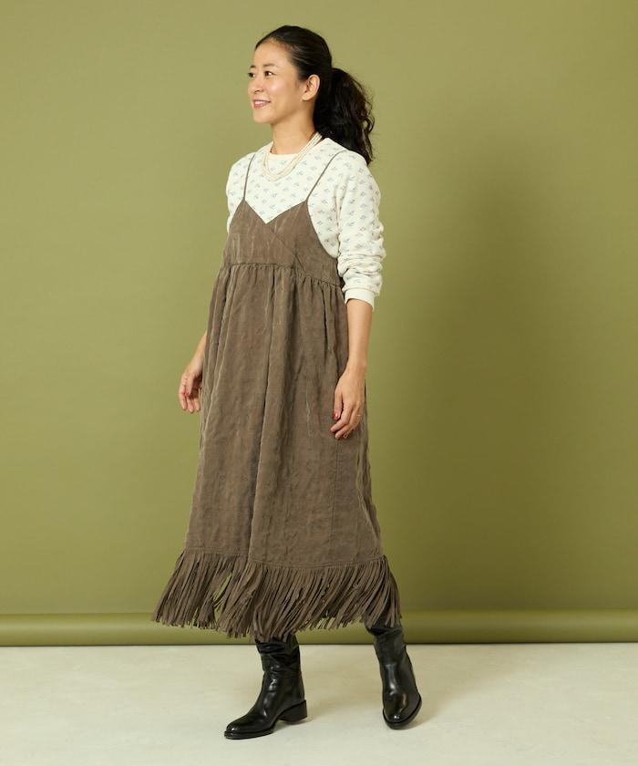 漸變工藝流蘇迷你連衣裙