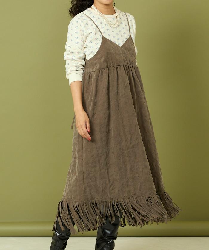 漸變工藝流蘇迷你連衣裙